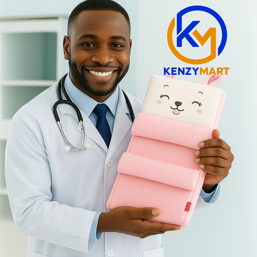 20250929_1950_Doctor-Holding-Pink-Cushion_remix_01k6bcxnvwf6g90pyn8my43kye